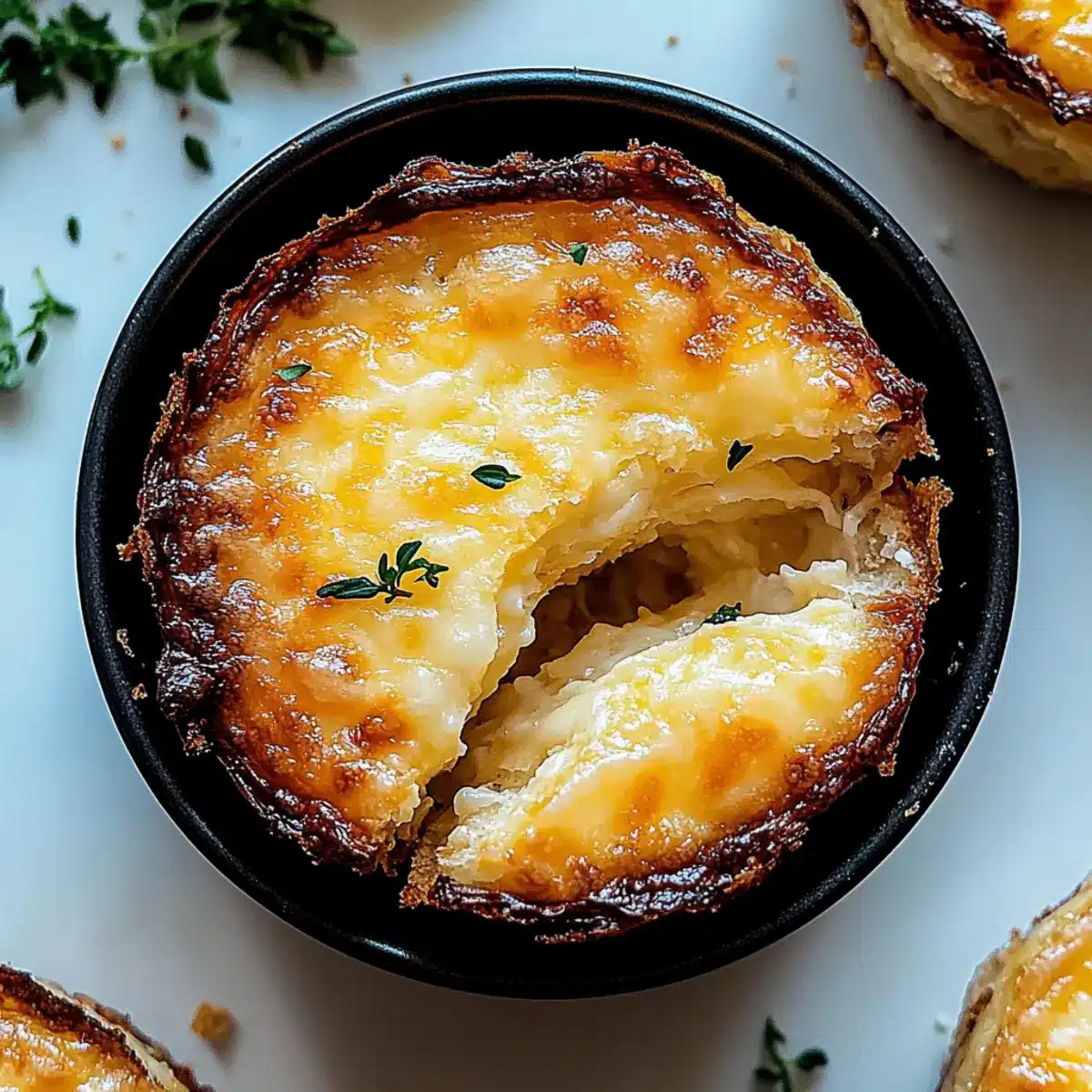 Cheesy Garlic Cruffin