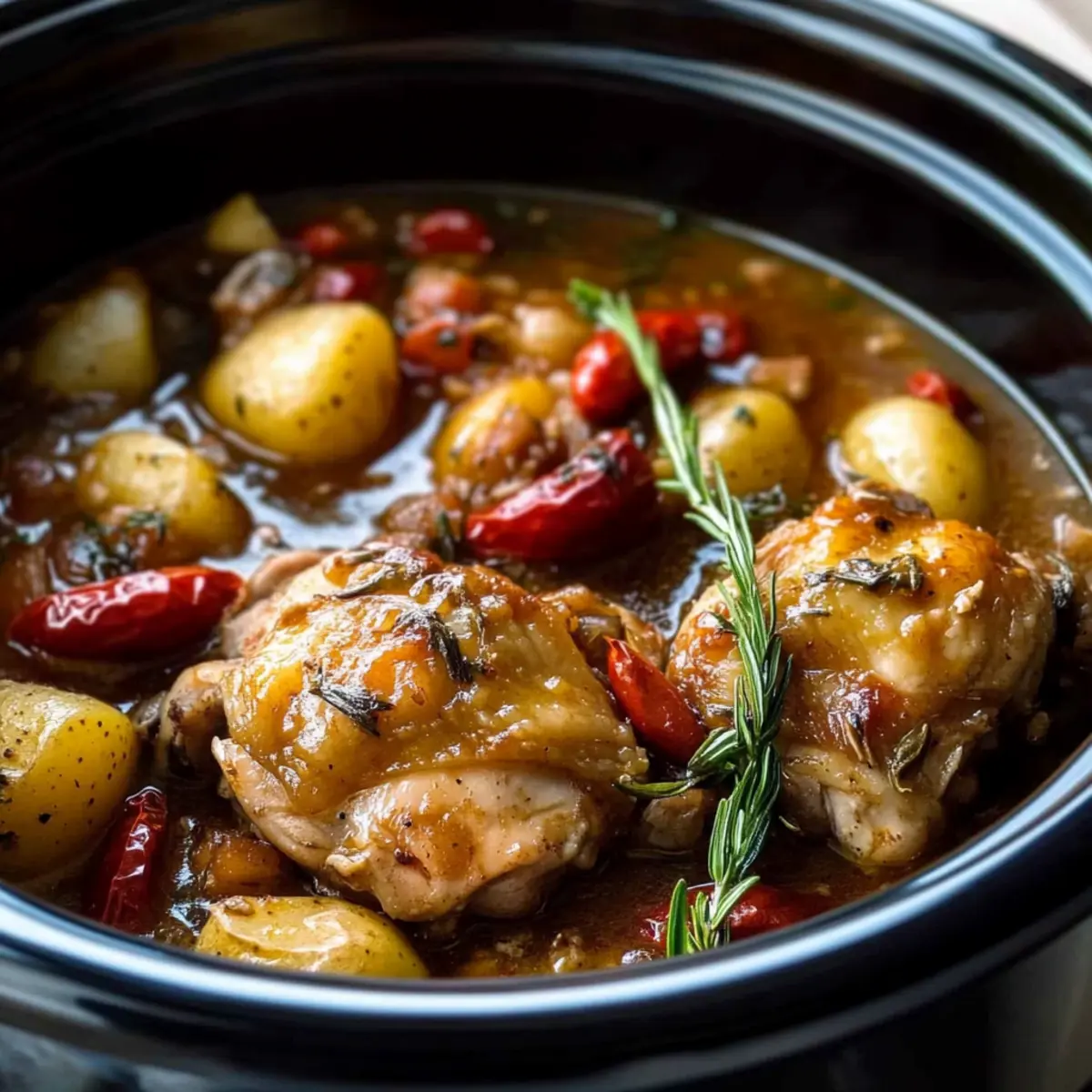 Crock Pot Chicken Scarpariello