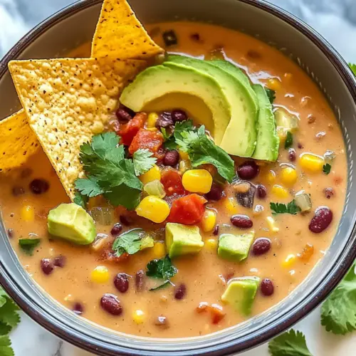 Crockpot Vegetarian Tortilla Soup