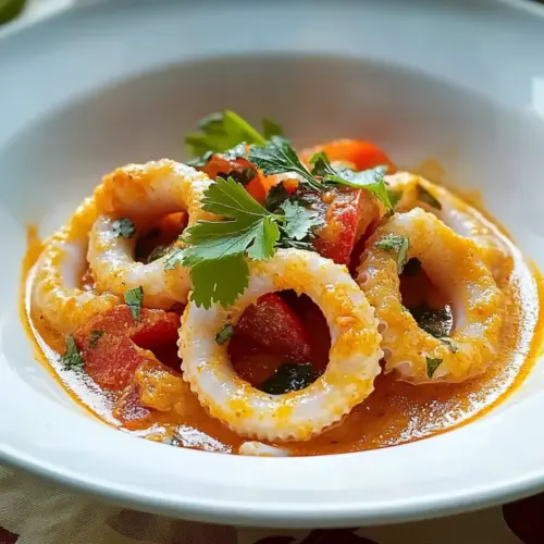 Squid Ring and Coconut Curry