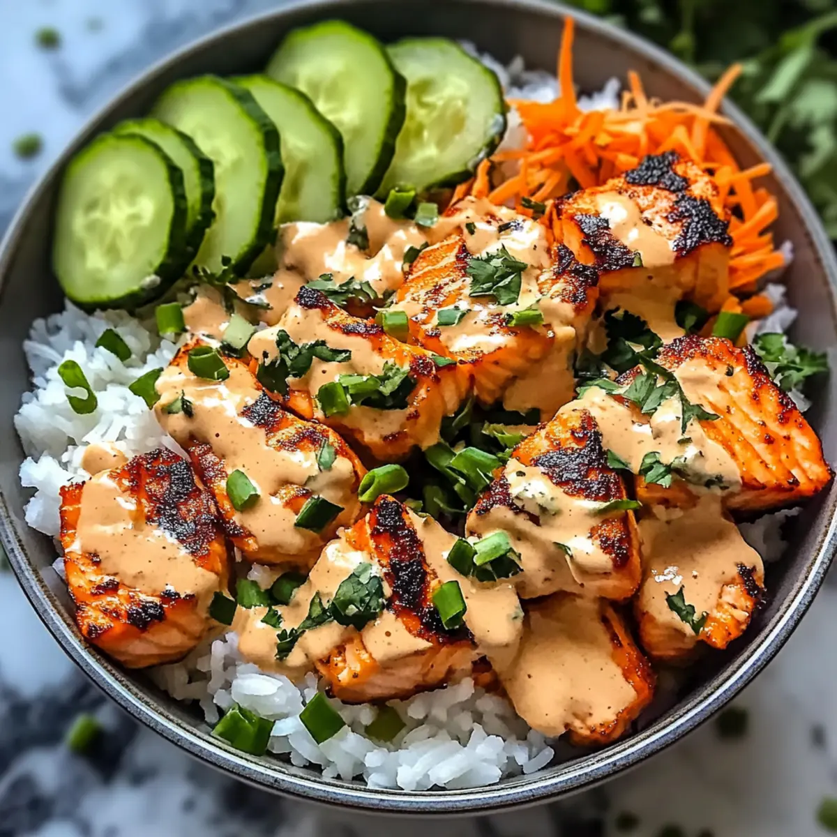 Bang Bang Salmon Bowls