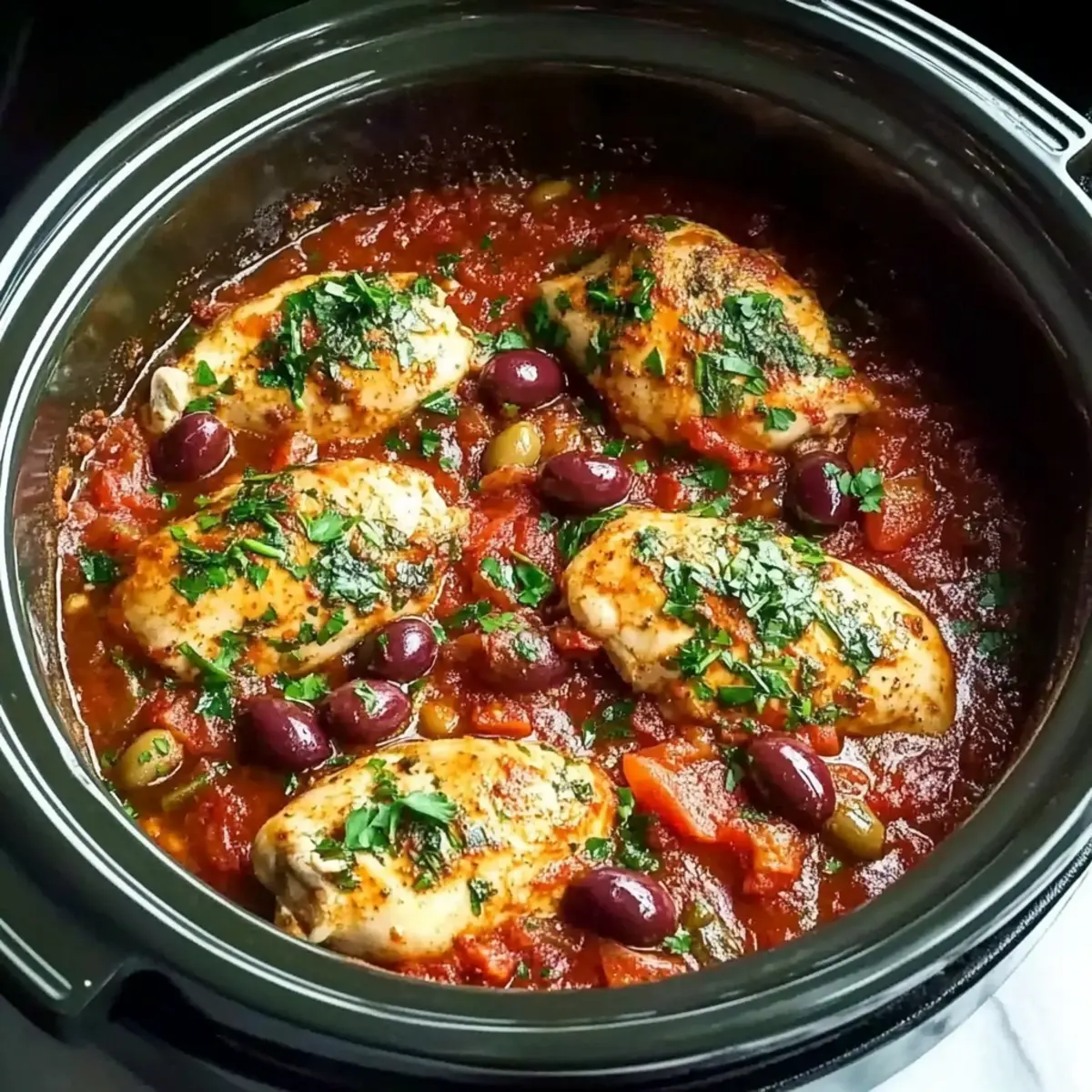 Slow Cooker Mediterranean Chicken Recipe