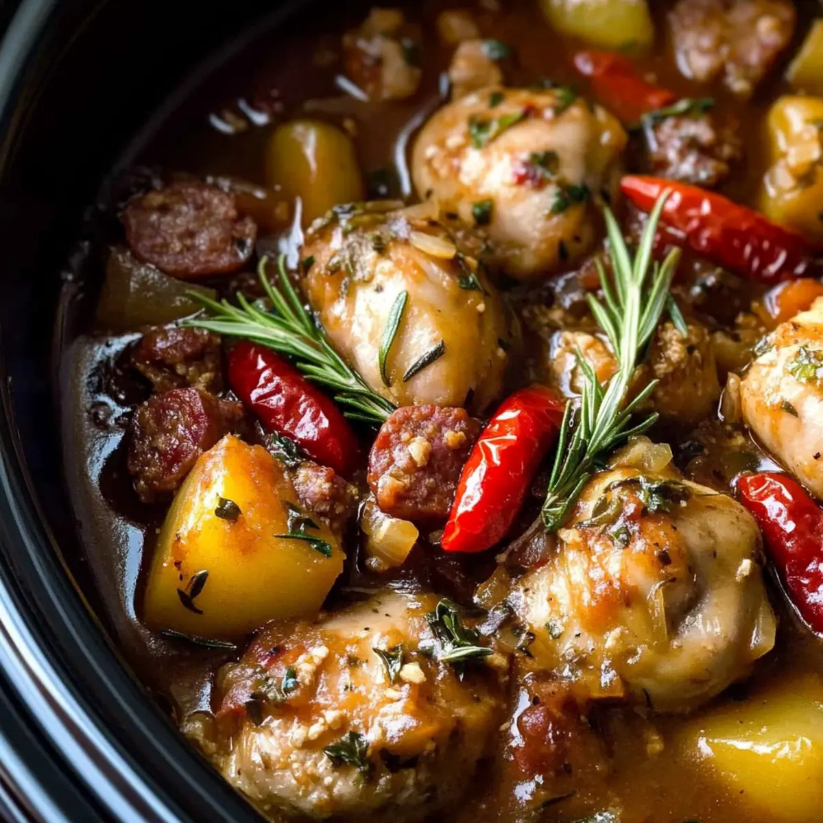 Crock Pot Chicken Scarpariello