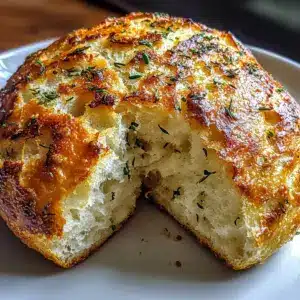 Crusty Garlic Herb Dutch Oven Bread