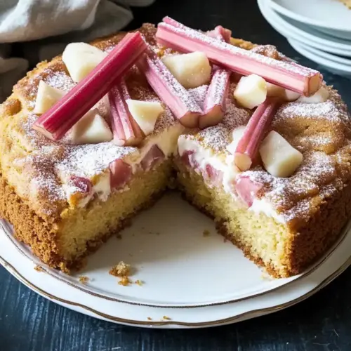 Norwegian Rhubarb Cake