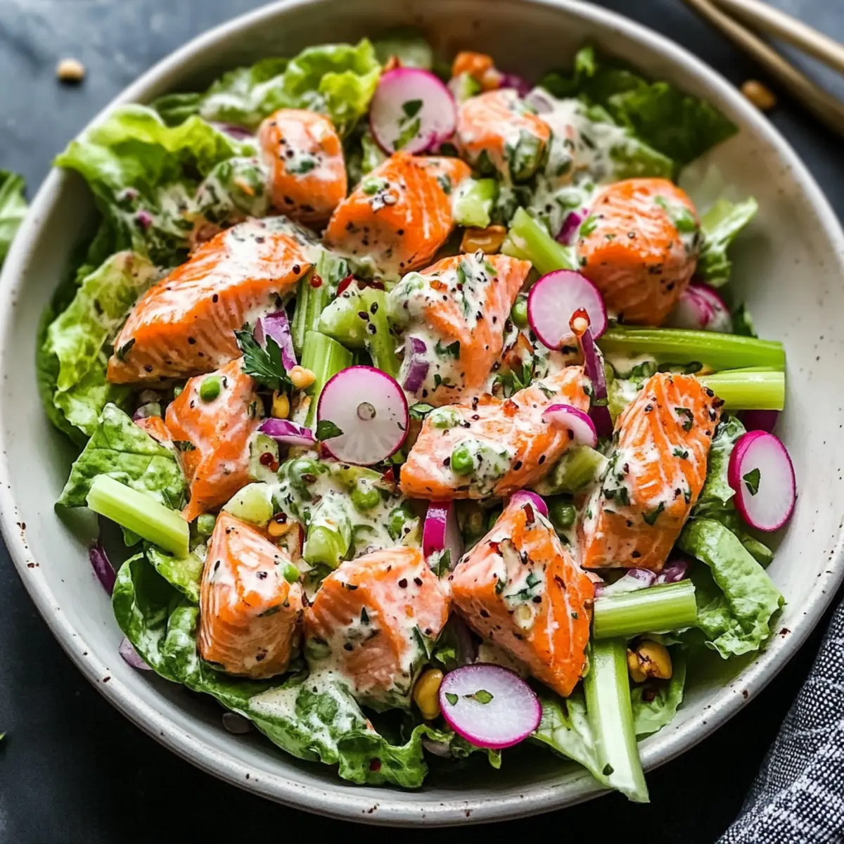 Flaky Salmon Salad