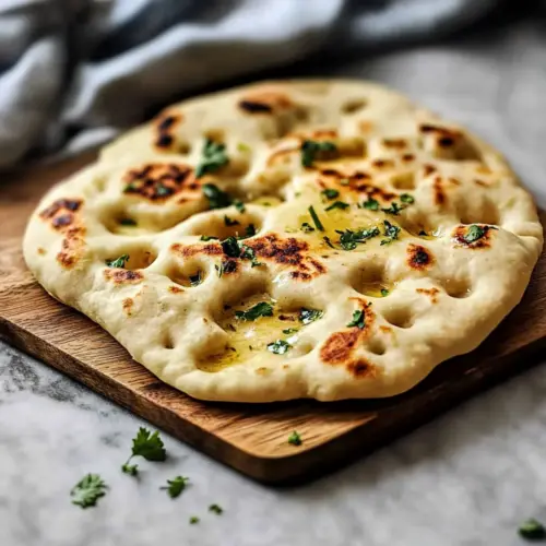 Easy Garlic Naan Bread