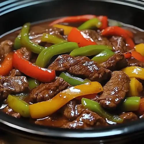 PEPPER STEAK IN A CROCK POT