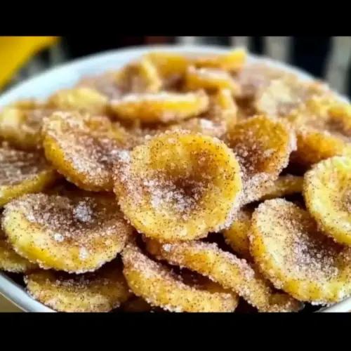 Cinnamon-Sugar Air Fryer Banana Chips
