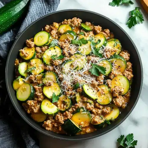 Ground Turkey and Zucchini Skillet