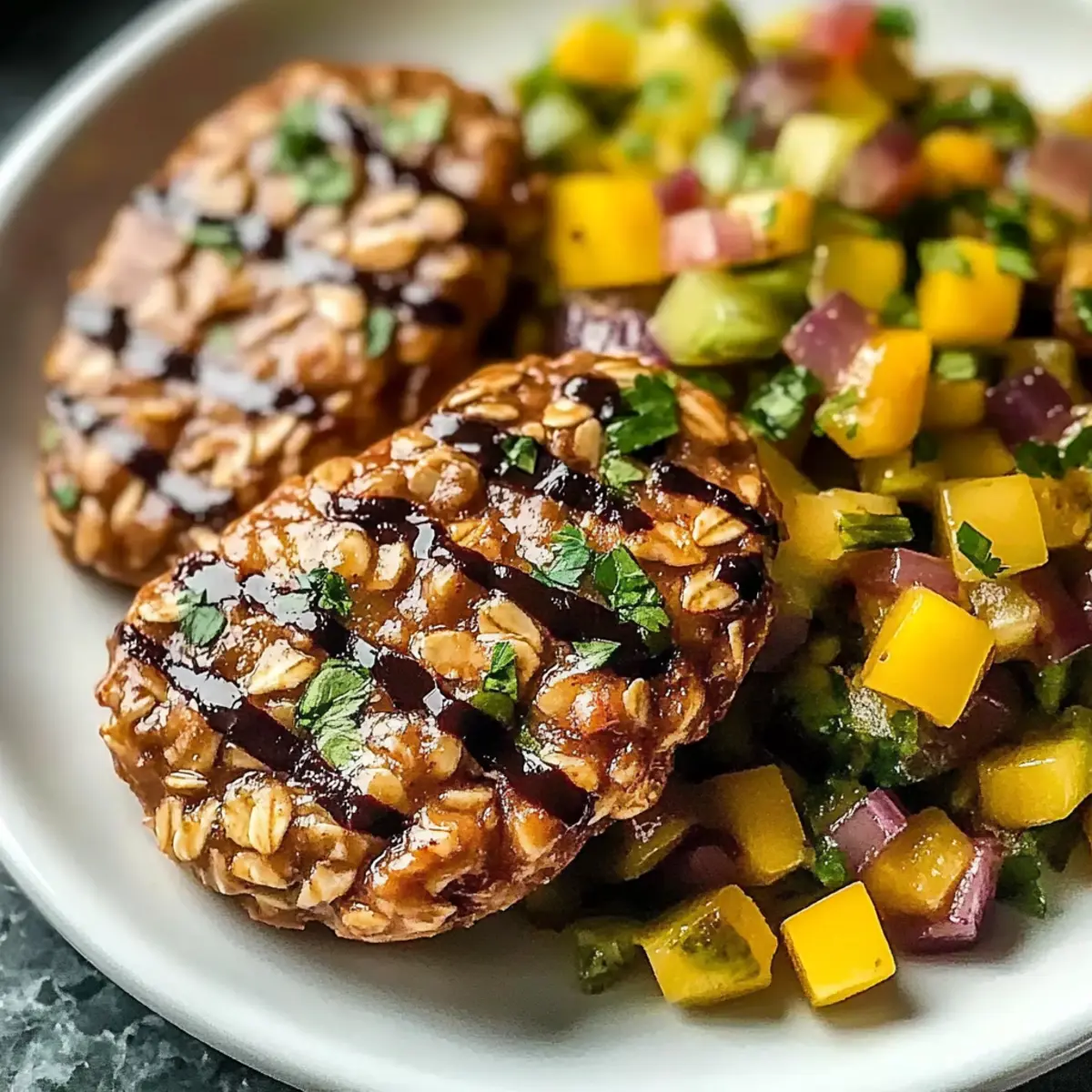 honey lime chicken with mango salsa