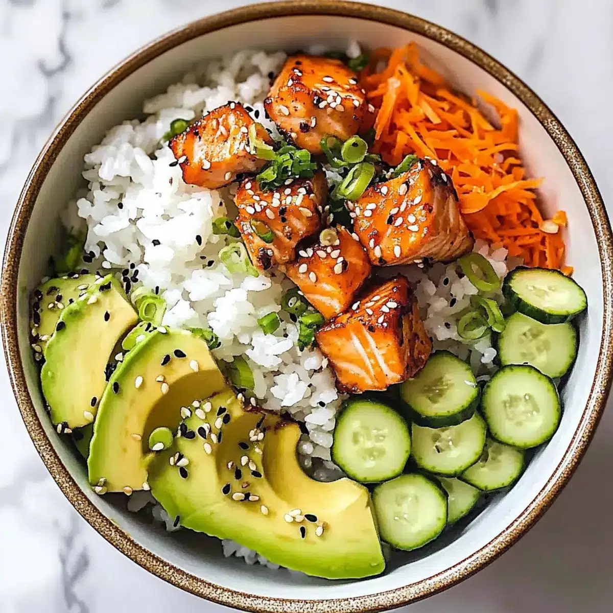 Crispy Salmon Bowls