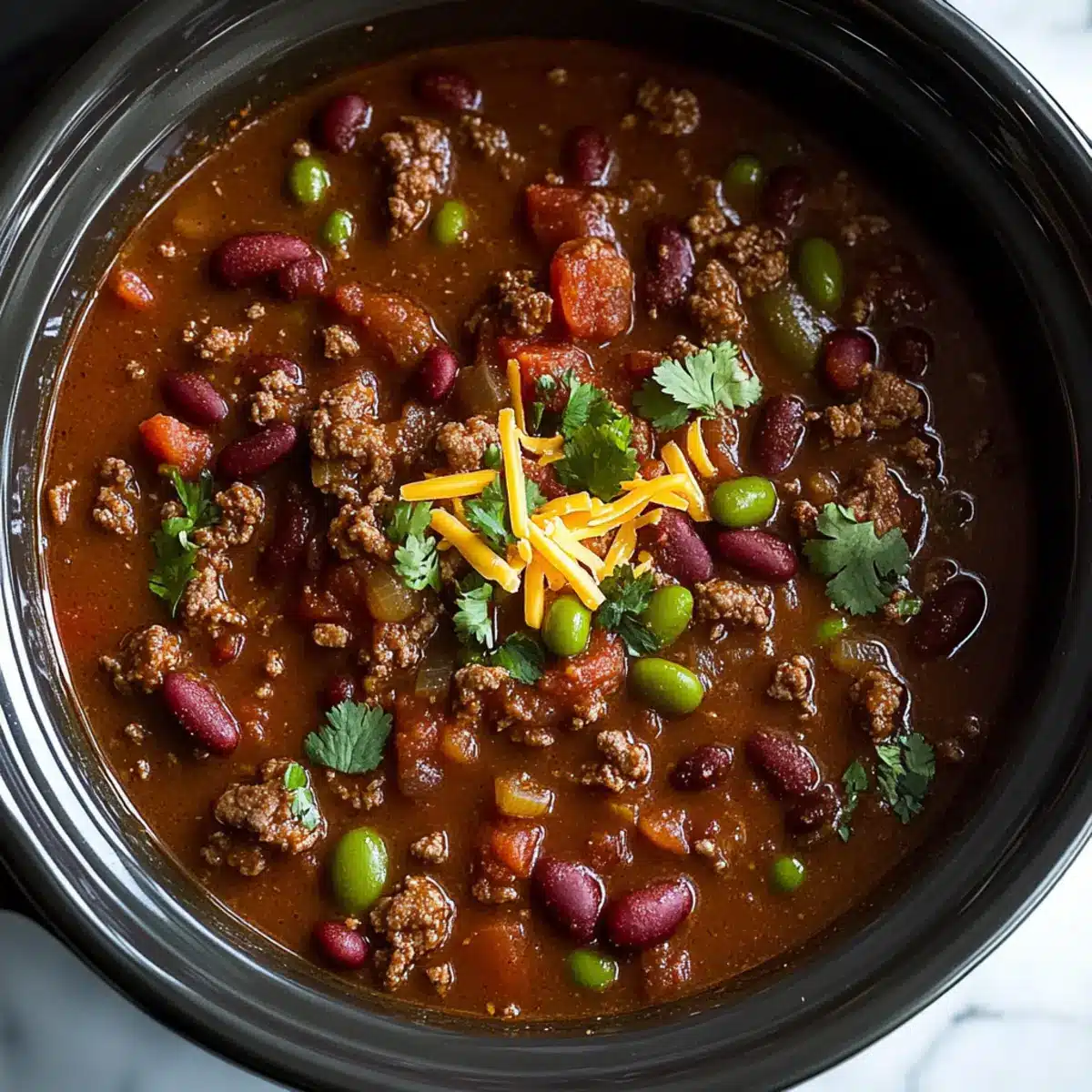 Easy Slow Cooker Chili