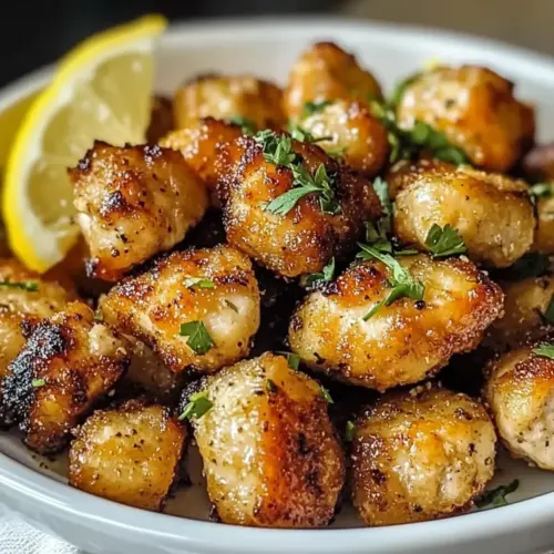 Air Fryer Lemon Chicken Bites