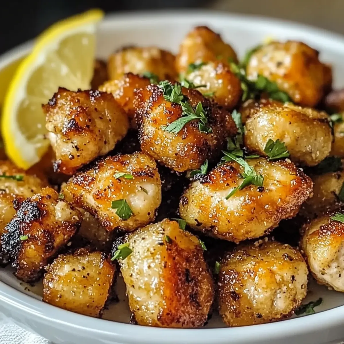 Air Fryer Lemon Chicken Bites