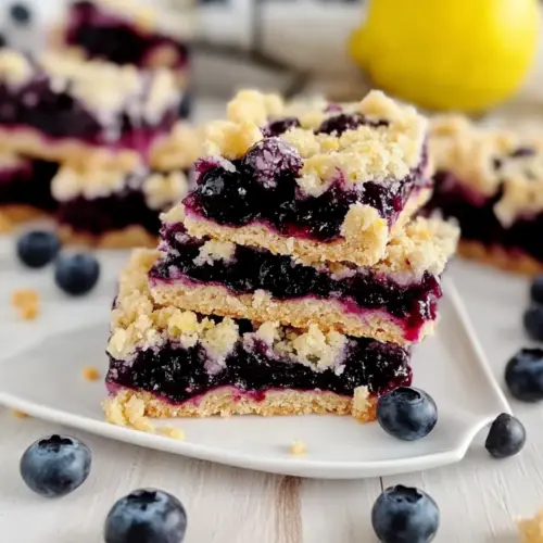 Gluten-Free Lemon Blueberry Bars