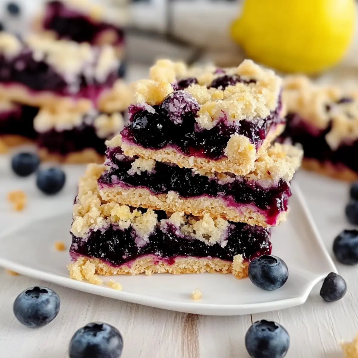 Gluten-Free Lemon Blueberry Bars