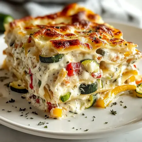 Loaded Veggie White Lasagna