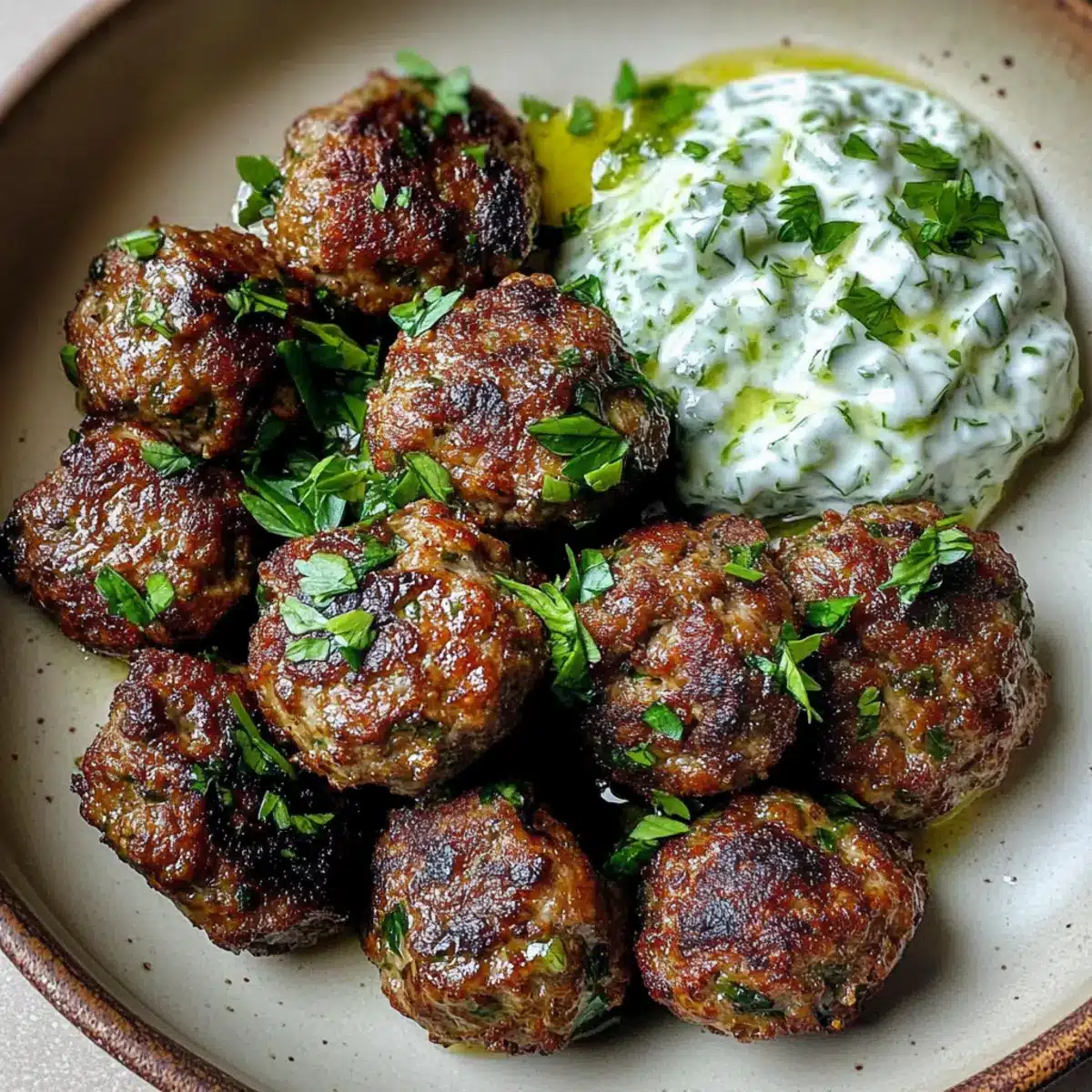 Lebanese Kofta Meatballs