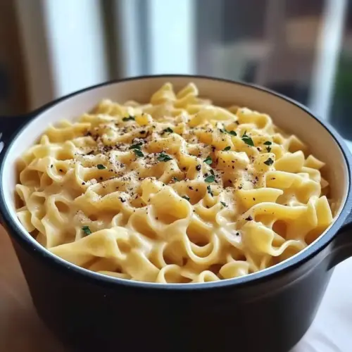 Mom’s Creamy Cafeteria Noodles