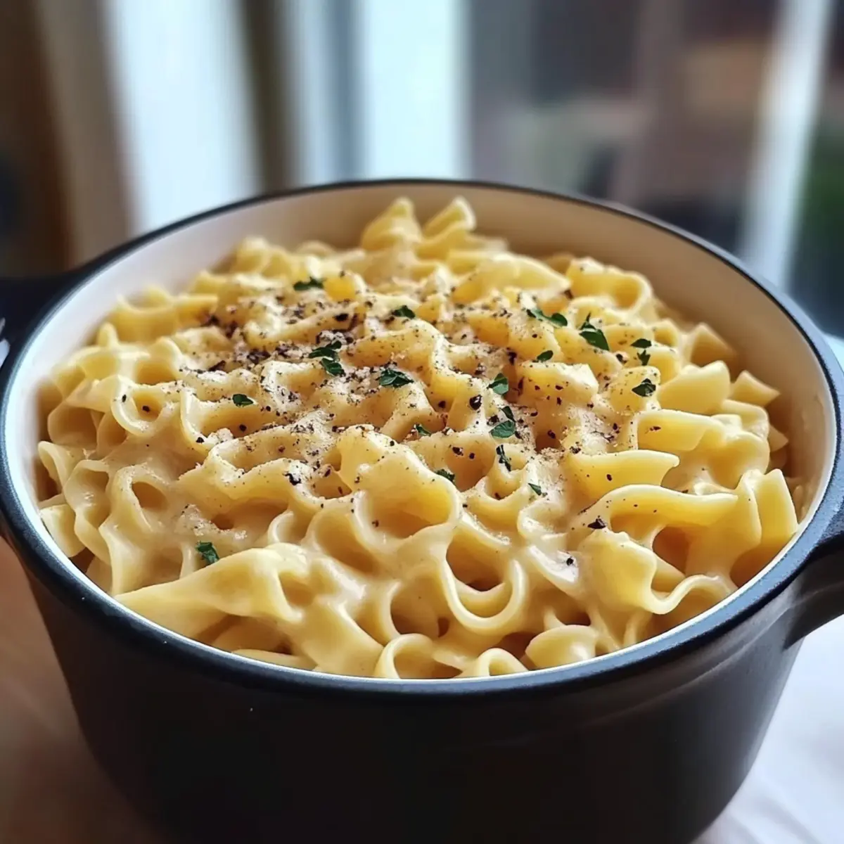 Mom’s Creamy Cafeteria Noodles