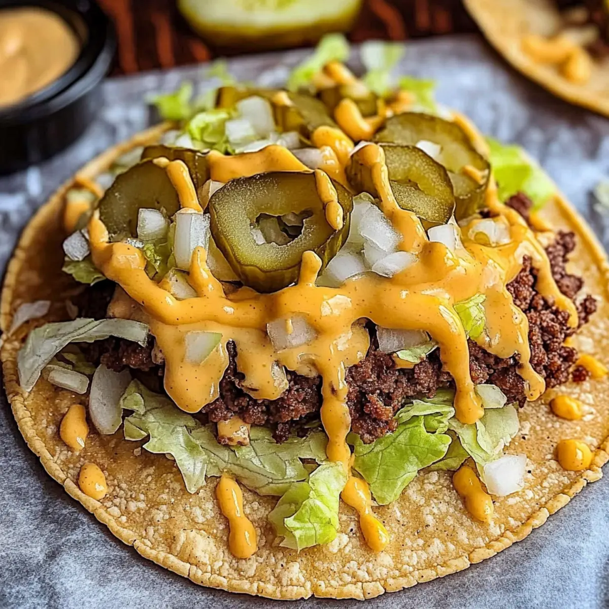Smash Burger Tacos