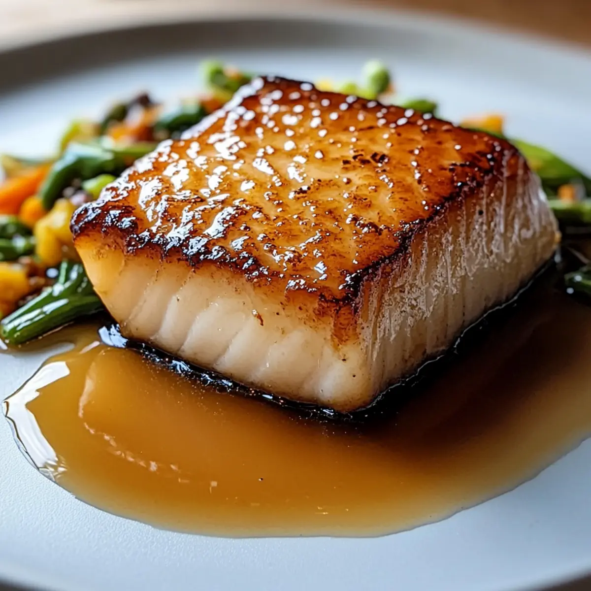 Buttery Miso Glazed Black Cod