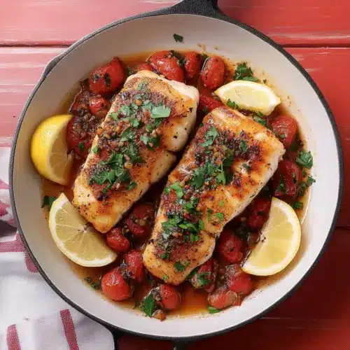 Baked Old Bay Garlic Butter Cod