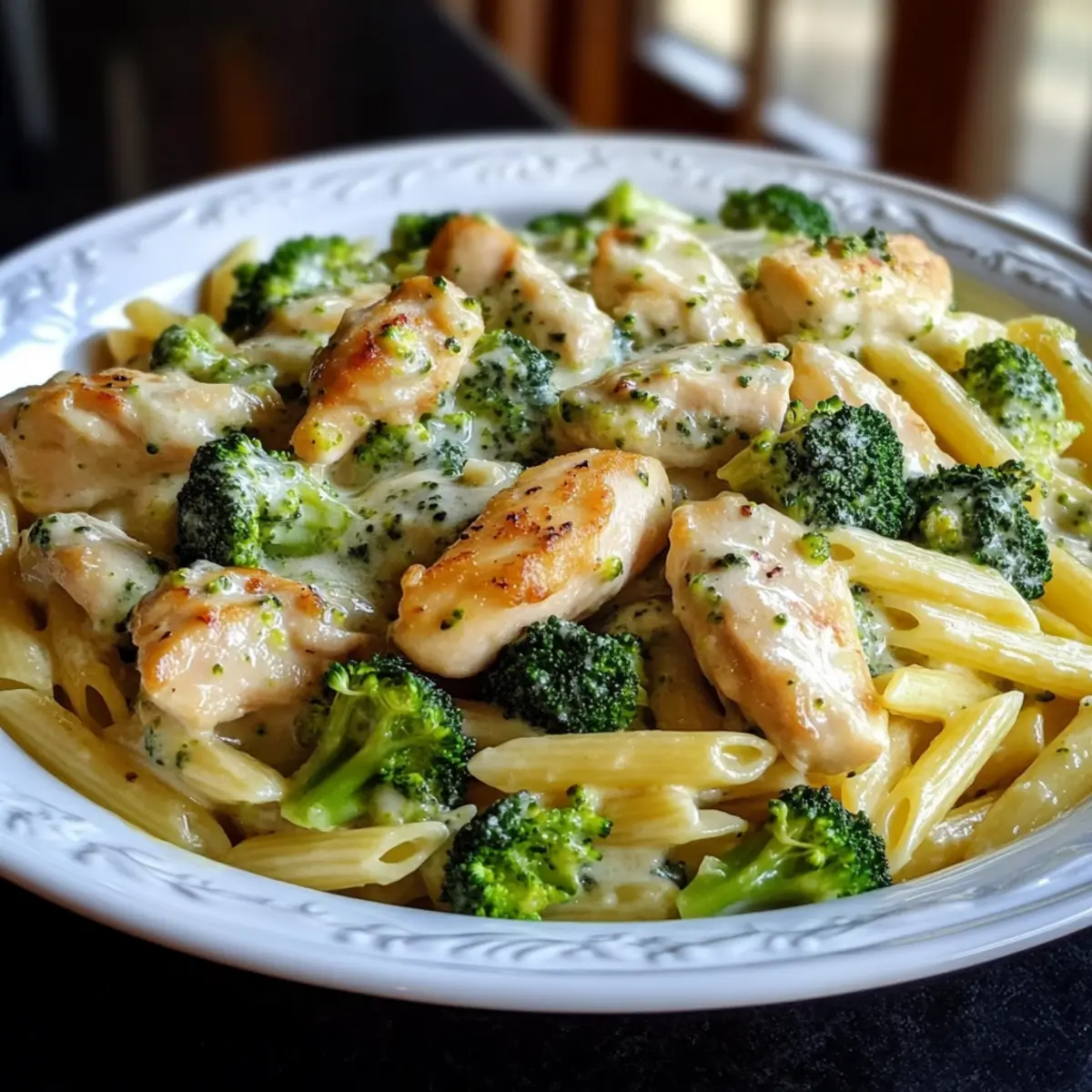 Creamy Broccoli and Chicken Penne