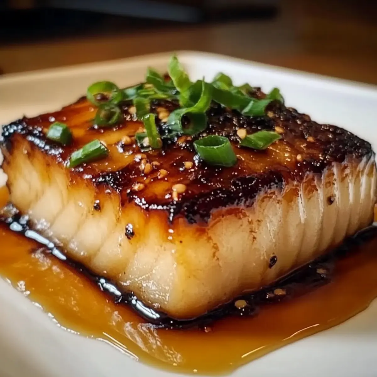 Buttery Miso Glazed Black Cod