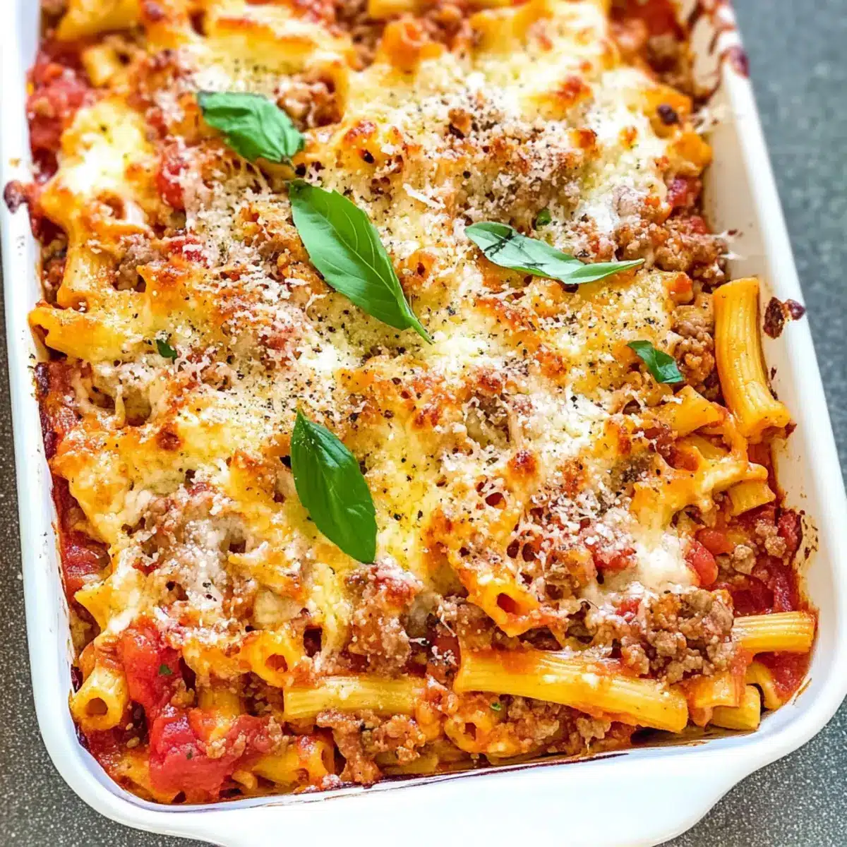 Healthy Baked Ziti