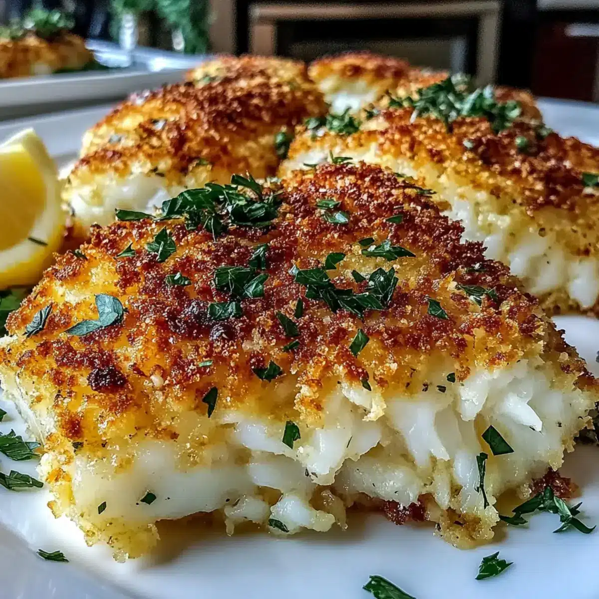 Crispy Parmesan Crusted Cod