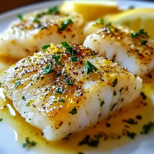 Lemon Garlic Butter Cod