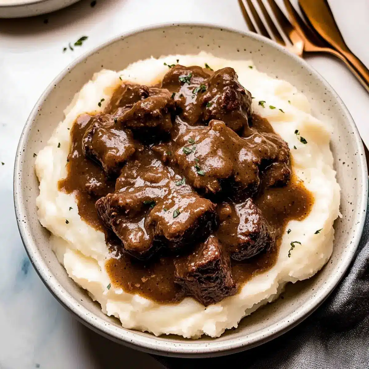 Instant Pot Beef Tips & Gravy