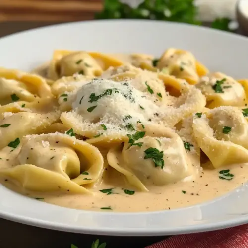 Creamy Cheese Tortellini Alfredo