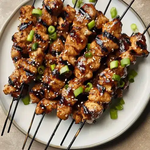 Honey Garlic Asian Chicken Kabobs