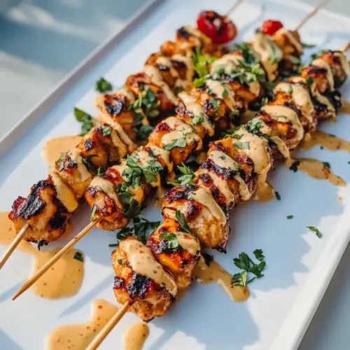 Bang Bang Chicken Skewers