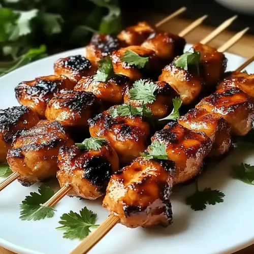 Tropical Grilled Thai Coconut Chicken Skewers