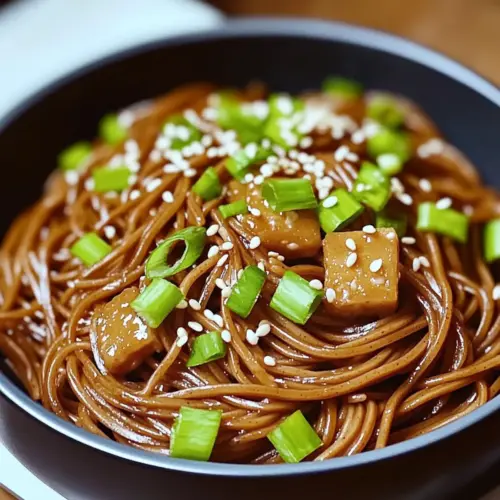 Garlic Sesame Soba Noodles