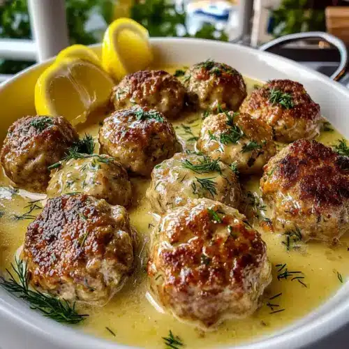 Greek Meatballs in Lemon Sauce
