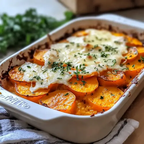 Garlic Butter Sweet Potato Bake