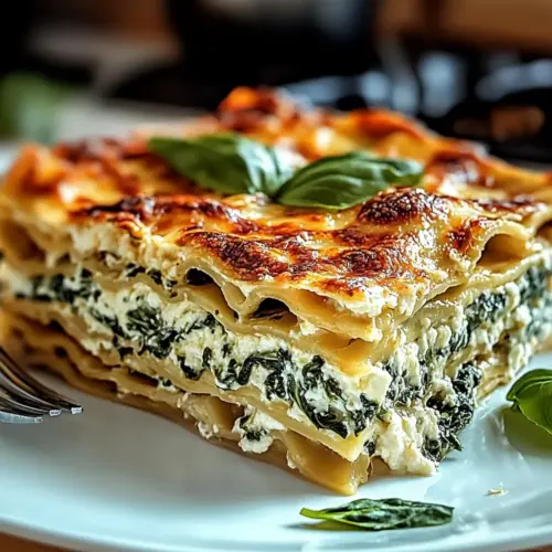 Creamy Spinach Lasagna
