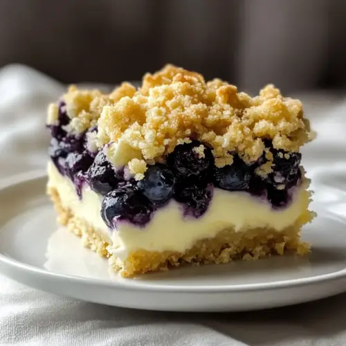 Lemon Cream Blueberry Crumble