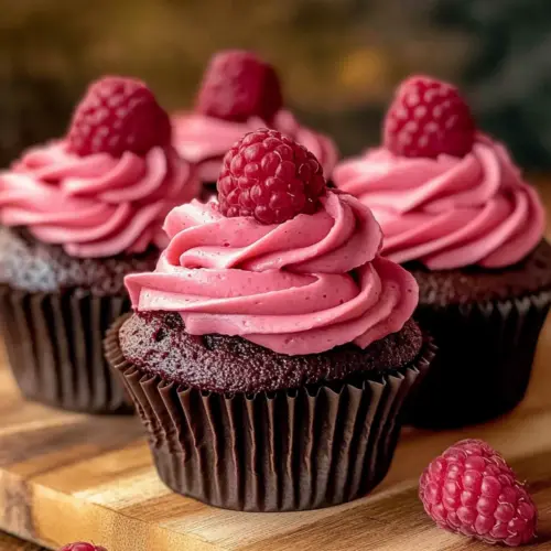 Chocolate Raspberry Cupcakes