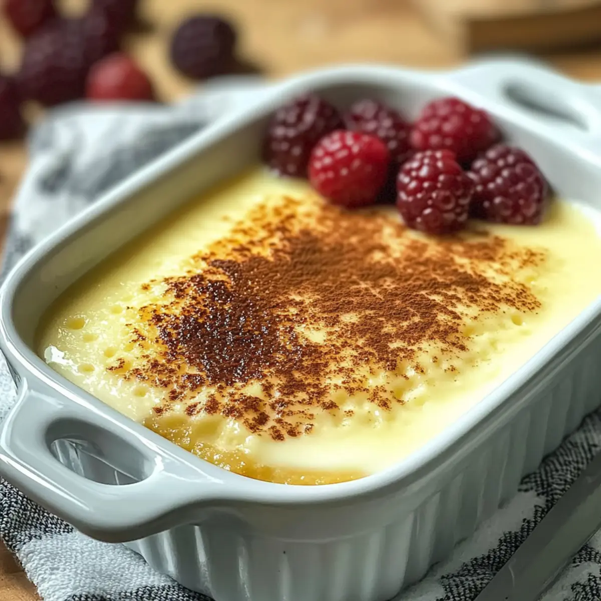Dreamy Warm Baked Custard