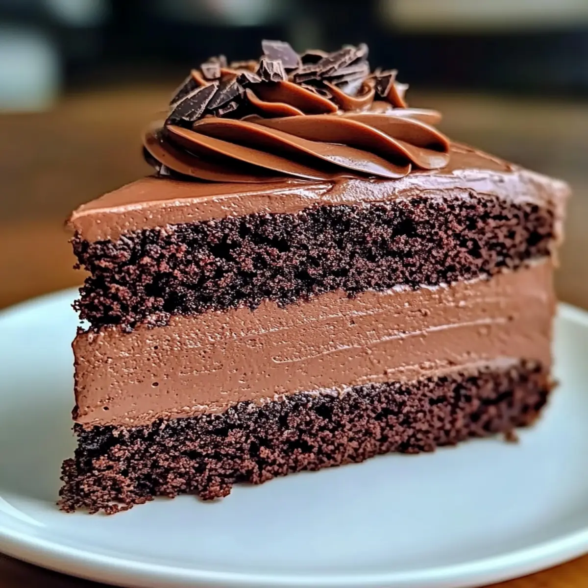 Easy Chocolate Mousse Cake
