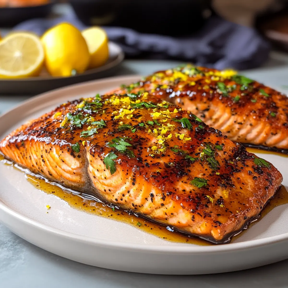 Zesty Grilled Honey Mustard Salmon
