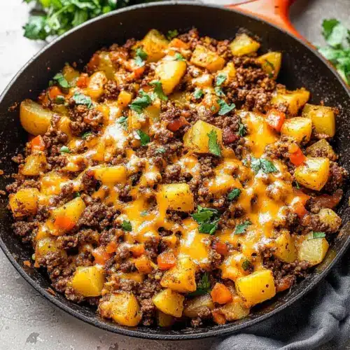 Mexican Ground Beef and Potato Skillet