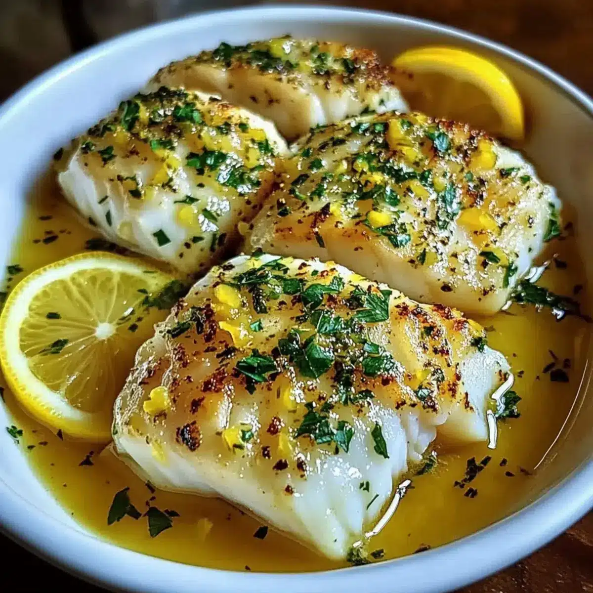 Baked Lemon-Garlic Cod