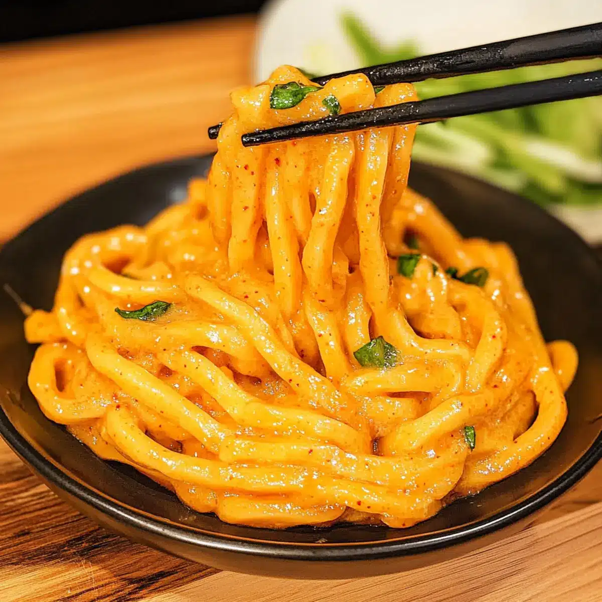 Creamy Gochujang Udon Noodles